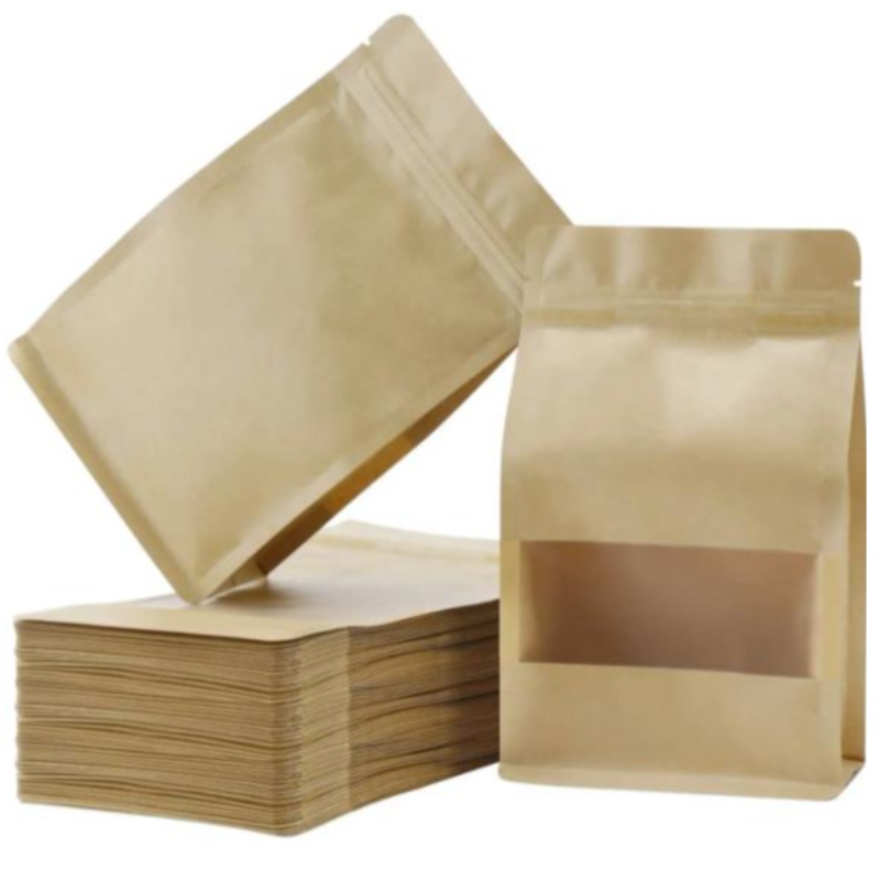 Stojakna zamek błyskawiczny Papier Kraft Reaealable Ziplock ciepło